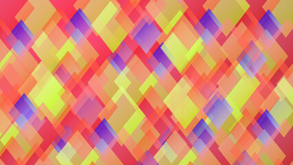 Multicolor Geometric Shapes on Soft Gradient Background