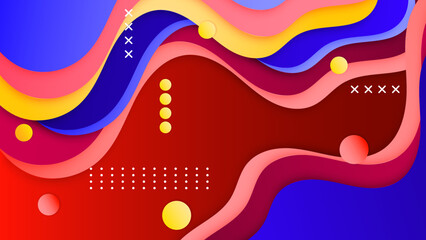 Colorful Polygonal Background with Symmetrical Shapes