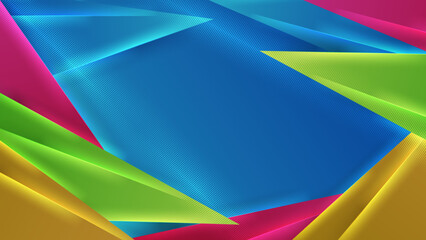 Colorful vibrant geometric modern abstract vector background with creative dynamic and stylish geometric composition