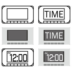 Horizontal Digital Clock