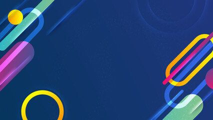 Obraz premium Colorful vibrant geometric modern abstract vector background with creative dynamic and stylish geometric composition