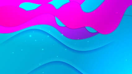 Dynamic and Bold Abstract Background with Twisted Shapes