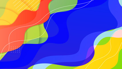 Dynamic and Bold Abstract Background with Twisted Shapes
