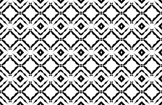 black and white seamless pattern texture wallpaper tile damask background. 