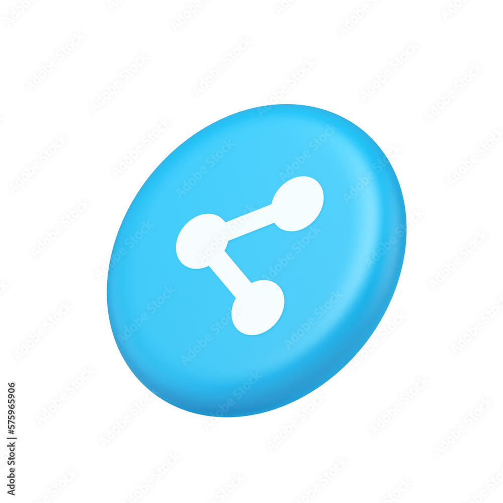 Poster decentralize compound connection encrypted network button cyberspace management 3d side view icon