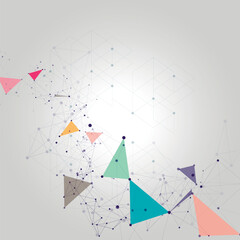 Modern illustration for decoration design. Network connection background. Abstract vector illustration