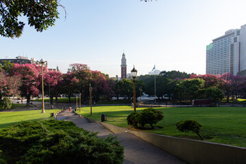 Plaza San Martin Retiro Buenos Aires Argentina primavera en la Ciudad de Buenos Aires.