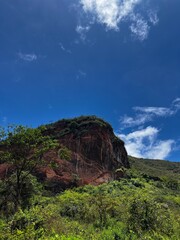 blue sky and clouds