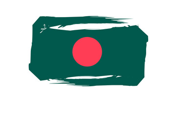 Bangladesh flag design illustration, icon flag design with elegant concept