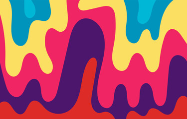 Colorful Groovy background design concept