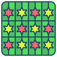 Fototapeta premium Tiles and Mosaic icon