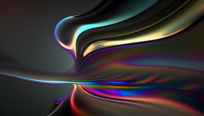 Abstract 3D liquid background - Generative AI