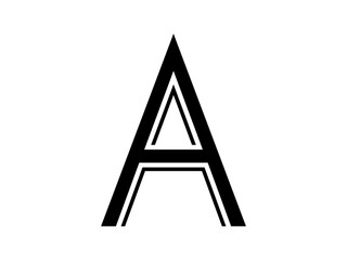 Initial letter A logo vector design