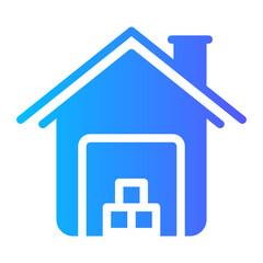 Fototapeta premium warehouse gradient icon