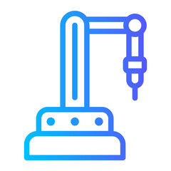 Obraz premium robotics gradient icon
