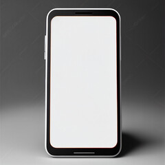 phone with a white display for a picture