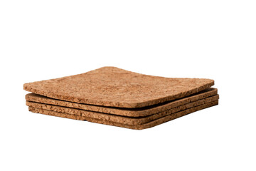 Coaster for a cup isolated on a white background.