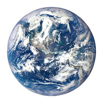 Earth globe isolated on transparent background png flie. Elements of this image furnished by NASA