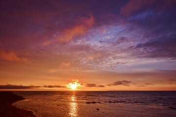 夜明けの礼文島	