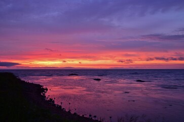夜明けの礼文島	