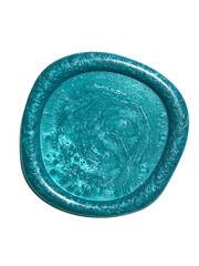 blue colorful wax seal stamp high quality invitation card stamp certificate