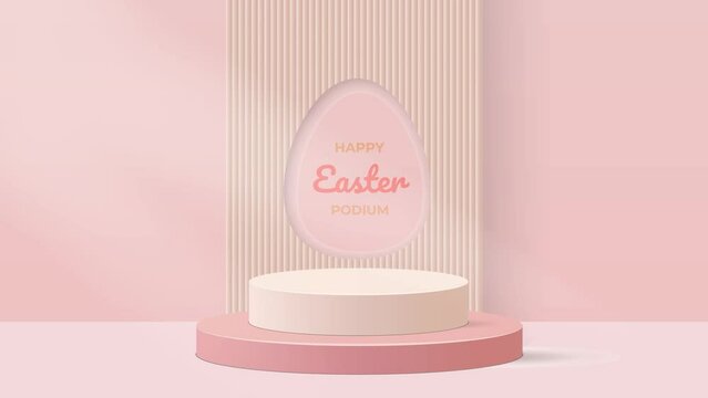 Easter 3d podium for presentation product