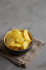 Homemade Potato Chips with Yogurt and Herbs Flavour.