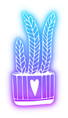 Set of Plant Pot neon