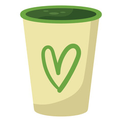 takeaway cup matcha