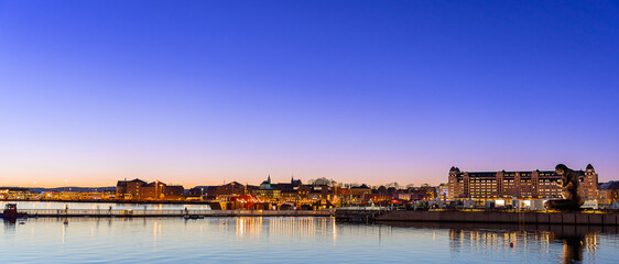 Fototapeta na wymiar Norway, Oslo by night