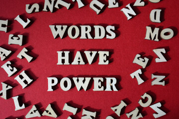 Words Have Power, phrase as banner headline