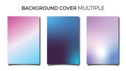 Fototapeta premium colorful gradient backgrounds cover page posters and brochure sets 