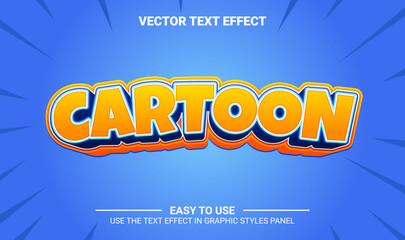 3d cartoon editable text effect