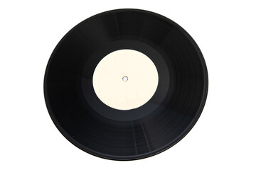 A plate for playing melodies on a turntable, gramophone, isolated on a white background