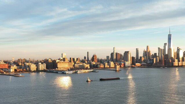 Amazing Manhattan skyline by drone - drone photography