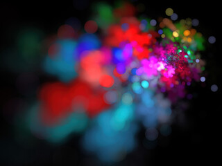 3D rendered abstract geometric background, fractal ornament and texture, modern graphic design for backdrop decoration, wallpaper, cover, illustration, poster, printing