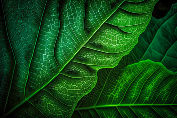 green leaves background