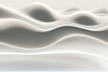 Light Background Waves Design with dune like graphic elements in light white gray beige colors. Perfect for business cards, flyers design or brochures. Ai generated