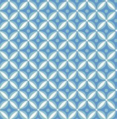 Fototapeta premium Abstract Retro Geometric Dots Florals Psychedelic Minimalist Seamless Pattern Trendy Fashion Colors Tile Style Concept Perfect for Allover Fabric Print or Wrapping Paper