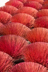 Vietnam's incense in factory prepares for drying outdoor in Hanoi, Vietnam