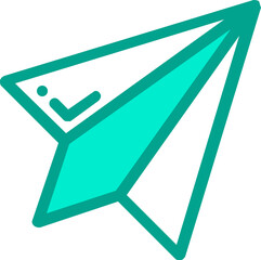 Paper Plane Color Icon