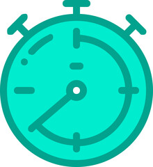 Stopwatch Color Icon