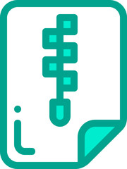 Zip File Color Icon