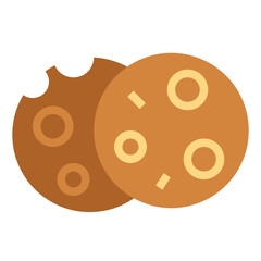 cookie flat icon style
