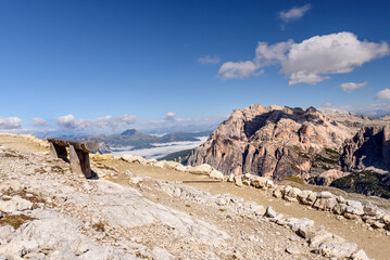 Riffugio Lagazuoi, peak , Dolomite view