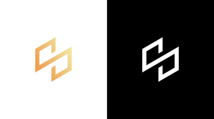 Letter s logo initial technology monogram vector style Design template