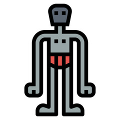 pret filled outline icon style