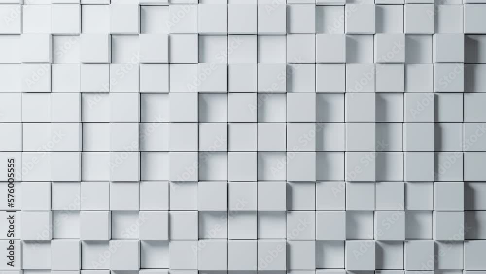 Poster abstract square random waving motion background architectural, elegant dynamic squares loop and box 