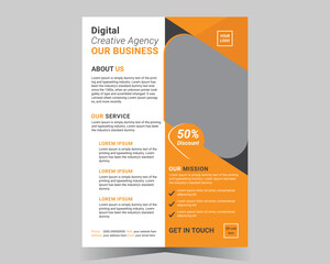 Corporate business flyer design and vector template.