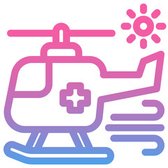 Obraz premium Helicopter Icon